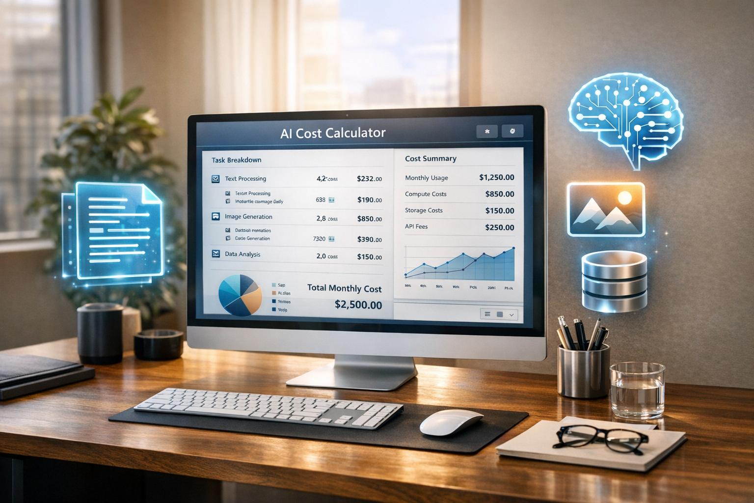 Calculadora de costos de IA para realizar un seguimiento de los gastos