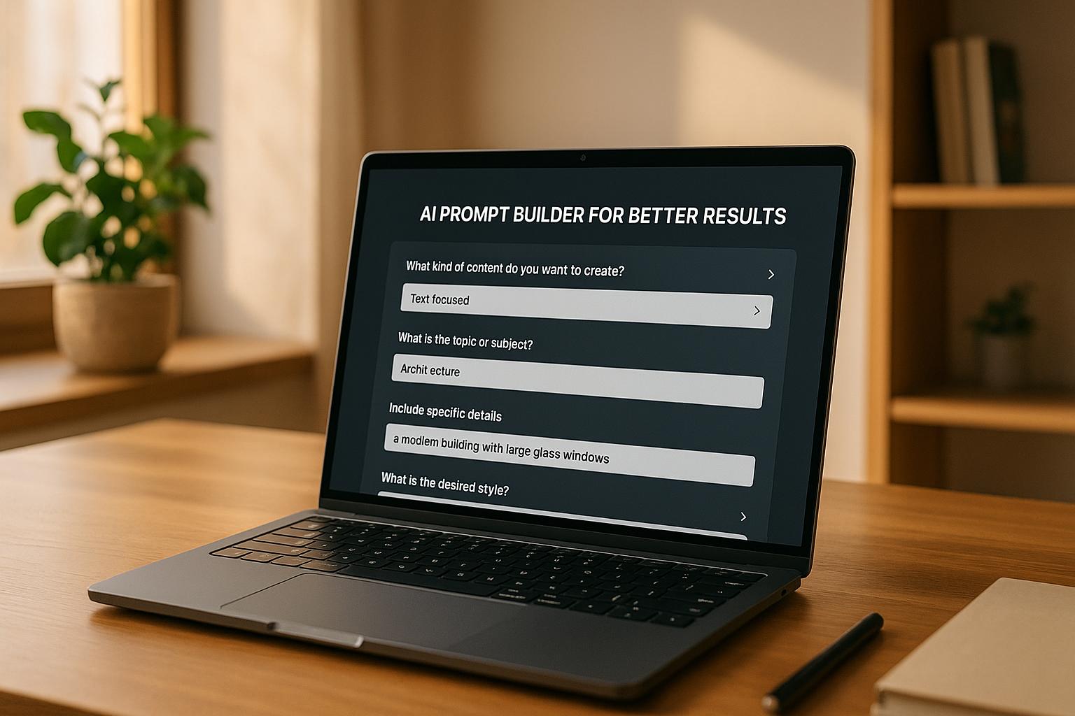 더 나은 결과를 위한 AI 프롬프트 빌더