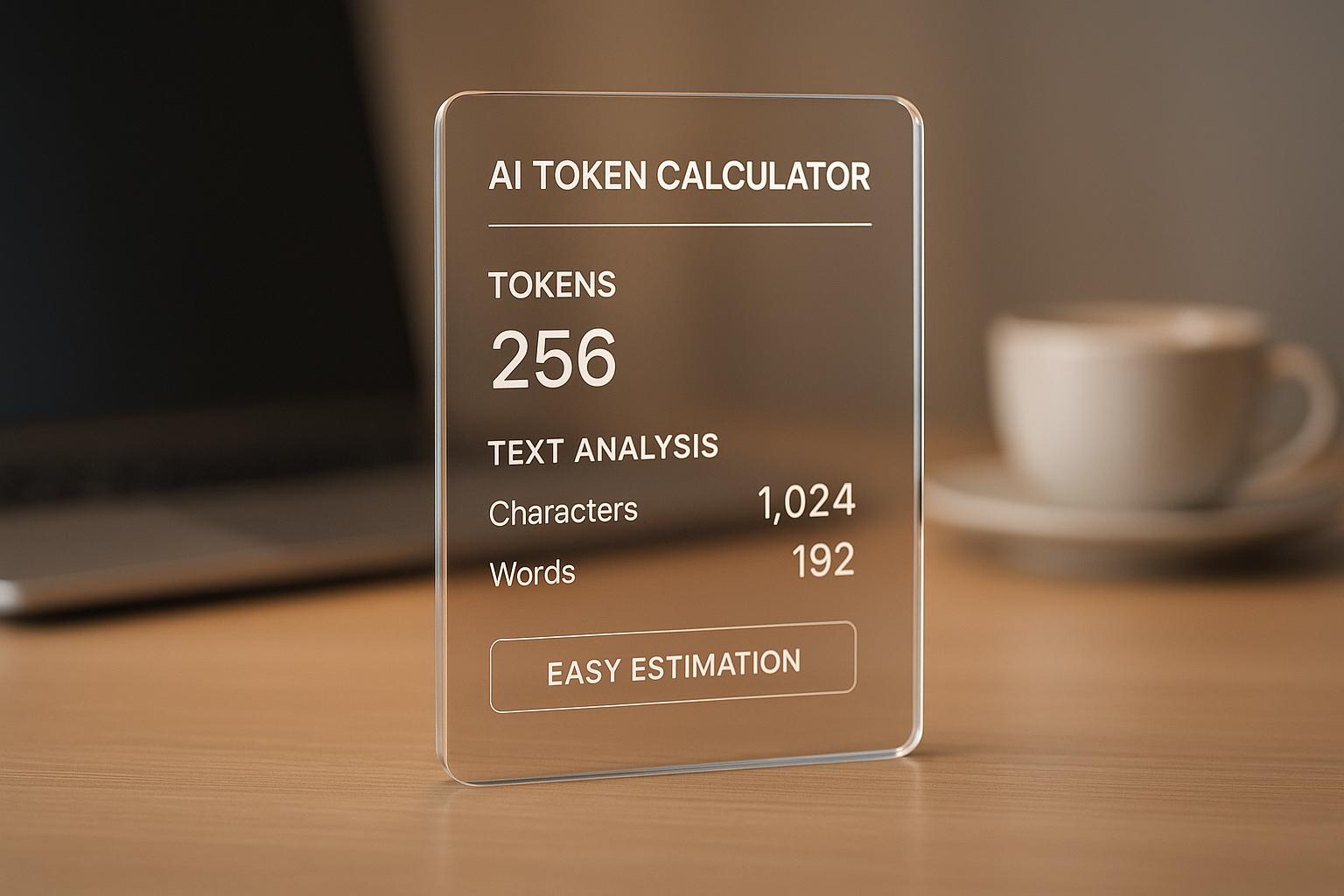 Calculadora de tokens AI para una fácil estimación