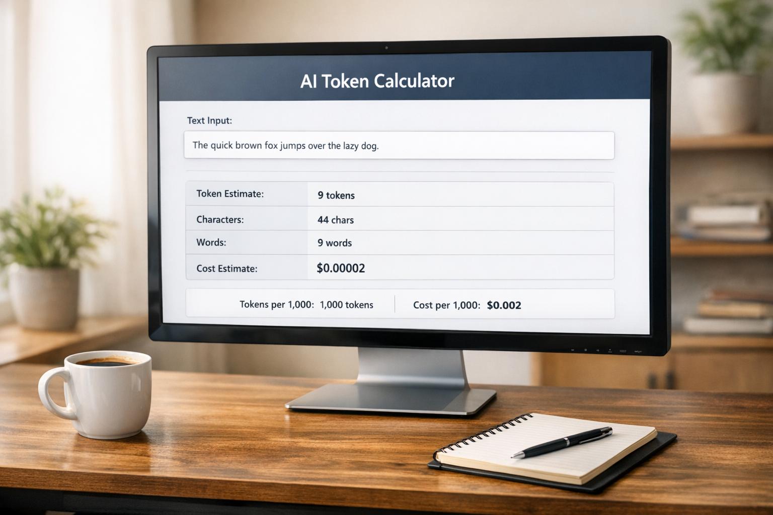 Calculadora de tokens AI para una planificación precisa