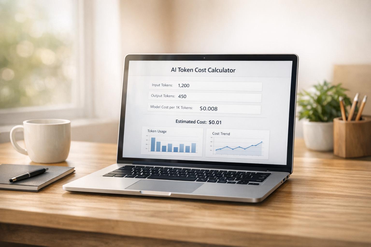 Calculadora de costos de tokens AI simplificada