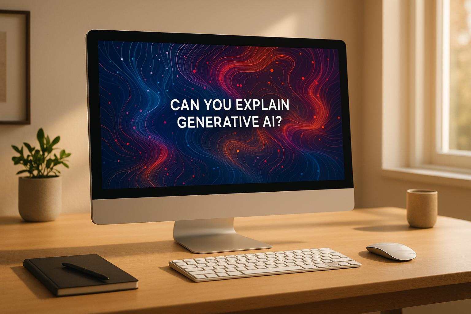 Kun je generatieve AI uitleggen?