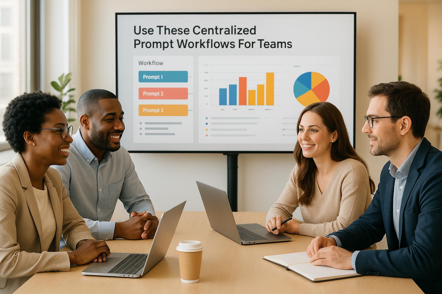 미국에 있는 팀을 위해 중앙 집중식 프롬프트 워크플로를 사용하세요.