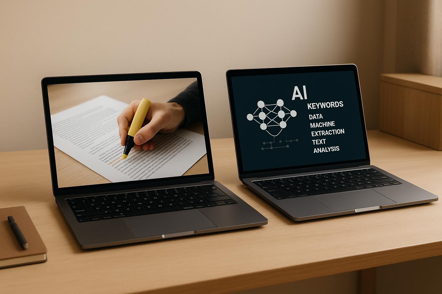 도메인별 어휘 추출: 수동 및 자동