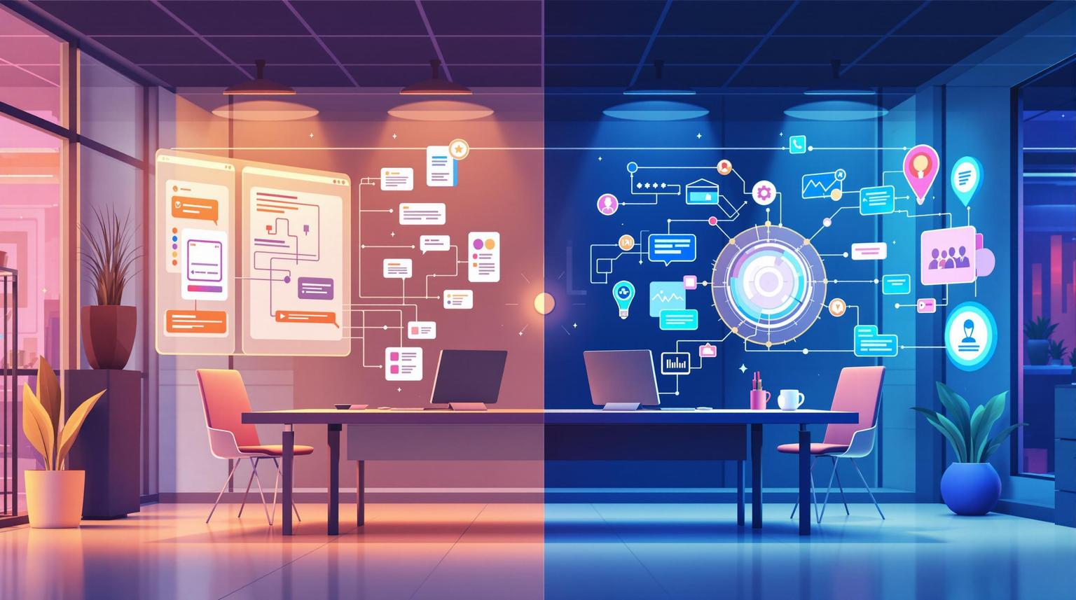 Gebeurtenisgestuurde versus op regels gebaseerde chatbotautomatisering