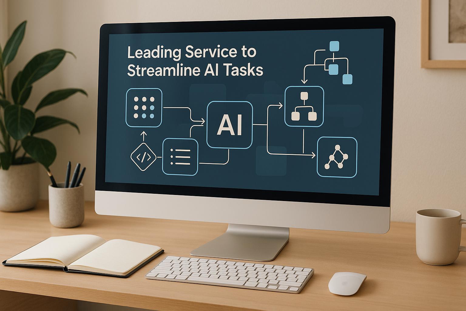 Toonaangevende service voor het stroomlijnen van AI-taken
