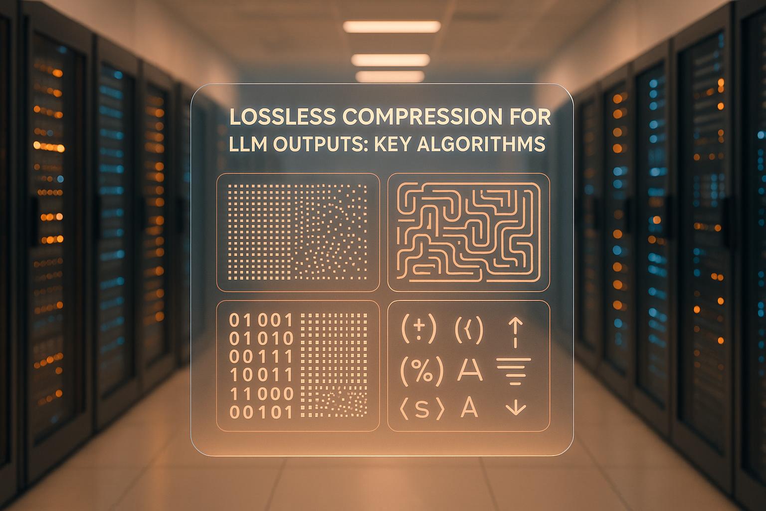 LLM 출력에 대한 무손실 압축: 주요 알고리즘