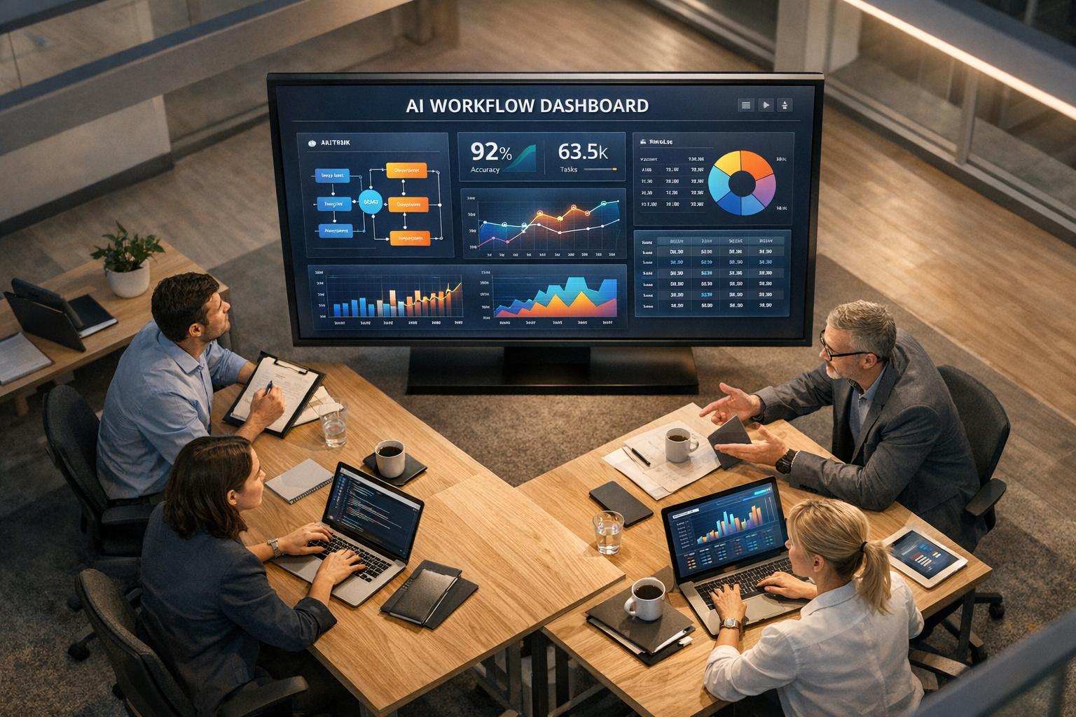 Servicios de flujo de trabajo y paneles de inteligencia artificial cada vez más populares