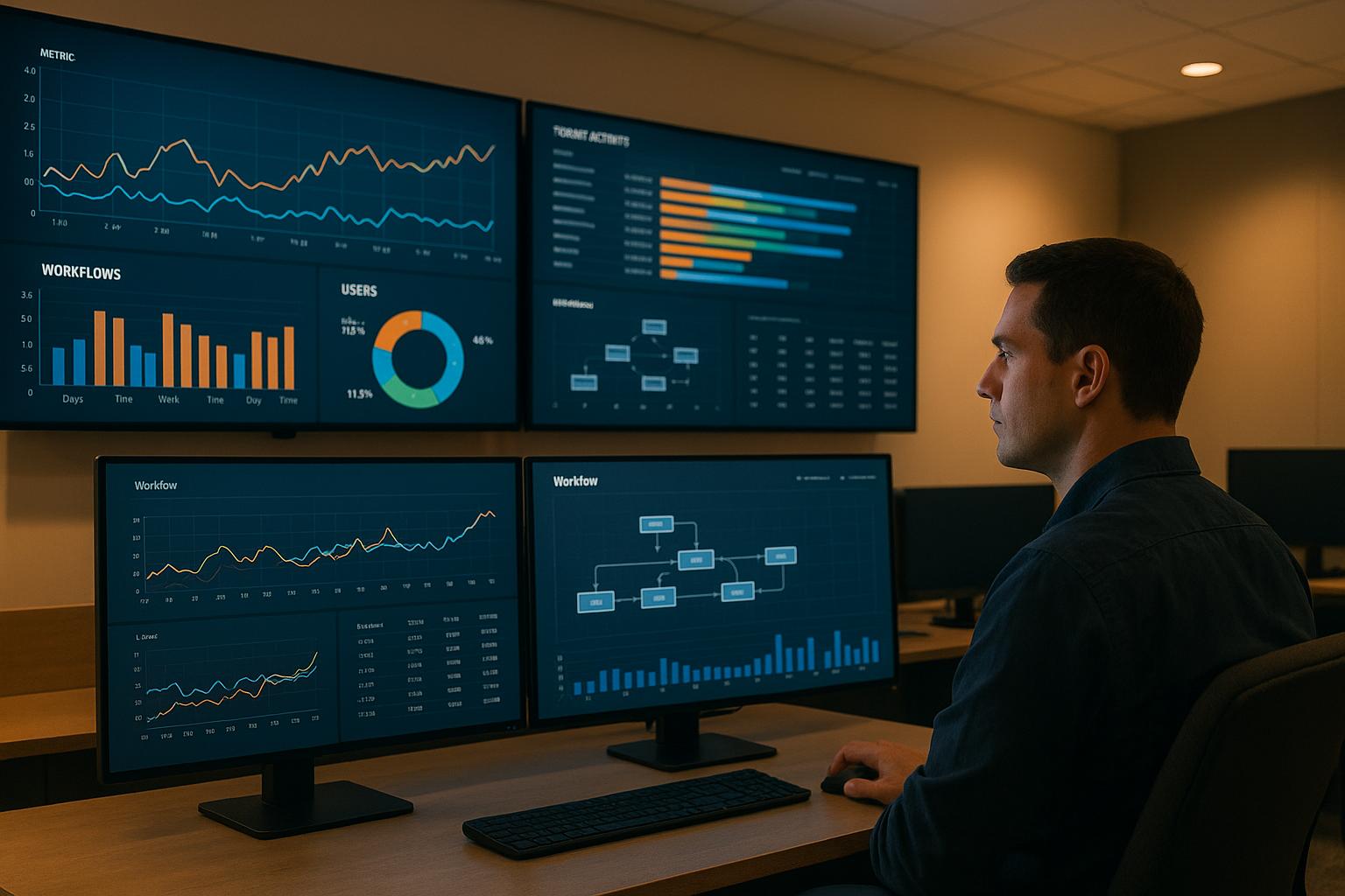 Monitoreo en tiempo real para flujos de trabajo multiinquilino
