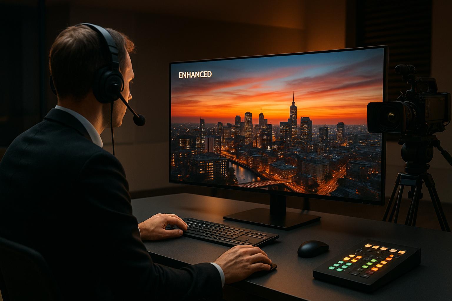 Mejora de vídeo en tiempo real para transmisiones en vivo